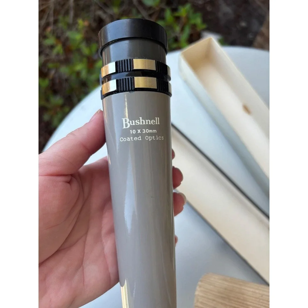 Bushnell 16-7002 Telescope 10 Power 30mm Vintage Grey Made in Japan with Box